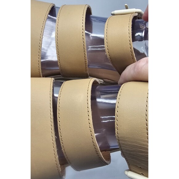 Sorel Joanie III Ankle Strap Sandals Sandals Platform Multi-Strap Tan 10 Chunky - Picture 3 of 14